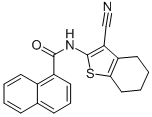 N-(3-Cyano-4,5,6,7-tetrahydrobenzo[b]thienyl-2-yl)-1-naphthalenecarboxamide