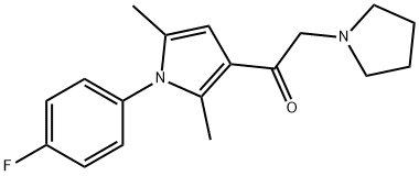 1-[1-(4-Fluorophenyl)-2,5-dimethyl-1H-pyrrol-3-yl]-2-(1-pyrrolidinyl)ethanone