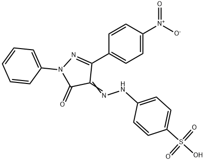 4-[2-[1,5-dihydro-3-(4-nitrophenyl)-5-oxo-1-phenyl-4H-pyrazol-4-ylidene]hydrazinyl]-benzenesulfonic acid sodium salt hydrate