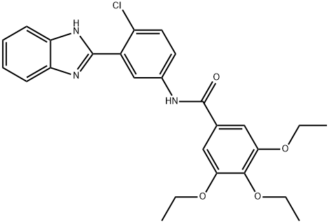 N-[3-(1H-Benzimidazol-2-yl)-4-chlorophenyl]-3,4,5-triethoxybenzamide