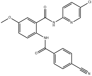 N-(5-Chloro-2-pyridinyl)-2-[(4-cyanobenzoyl)amino]-5-methoxybenzamide