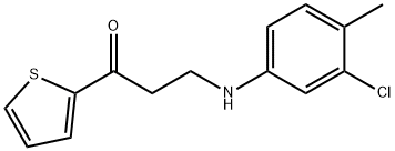 3-(3-CHLORO-4-METHYLANILINO)-1-(2-THIENYL)-1-PROPANONE