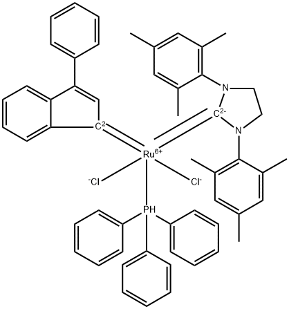 Dichloro[1,3-bis(2,4,6-trimethylphenyl)-2-imidazolidinylidene](3-phenyl-1H-inden-1-ylidene)(triphenylphosphine)ruthenium(II)