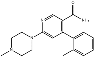3-PYRIDINECARBOXAMIDE, 4-(2-METHYLPHENYL)-6-(4-METHYL-1-PIPERAZINYL)-