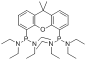 P,P′-(9,9-Dimethyl-9H-xanthene-4,5-diyl)bis[N,N,N′,N′-tetraethyl-phosphonous diamide] 97%