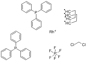 (1,5-CYCLOOCTADIENE)BIS(TRIPHENYLPHOSPHINE)RHODIUM(I) HEXAFLUOROPHOSPHATE DICHLOROMETHANE COMPLEX (1:1)