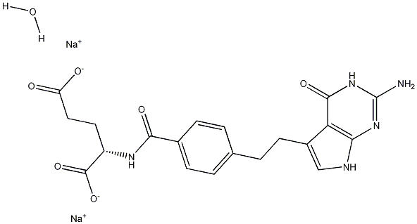 N-[4-[2-(2-Amino-4,7-dihydro-4-oxo-3H-pyrrolo[2,3-d]pyrimidin-5-yl)ethyl]benzoyl]-L-glutamic acid  disodium salt hydrate