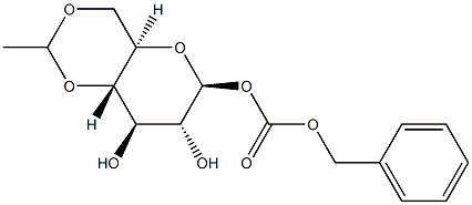 1-O-Benzyloxycarbonyl-4-O,6-O-ethylidene-β-D-glucopyranose