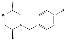 Piperazine, 1-[(4-fluorophenyl)methyl]-2,5-dimethyl-, (2S,5R)-