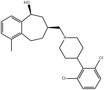 7-[[4-(2,6-Dichlorophenyl)-1-piperidinyl]methyl]-6,7,8,9-tetrahydro-1-methyl-5H-benzocyclohepten-5-olhydrochloride