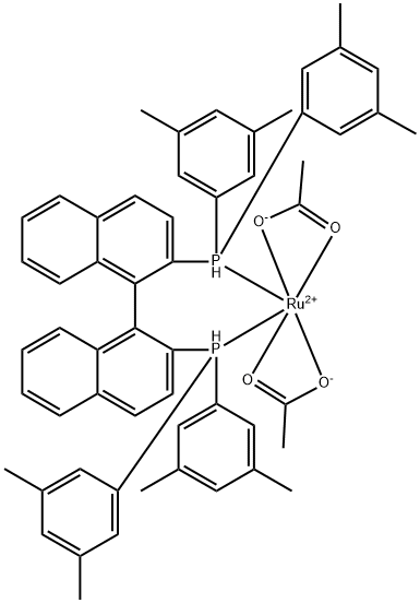 Diacetato{(S)-(-)-2,2'-bis[di(3,5-xylyl)phosphino]-1,1'-binaphthyl}ruthenium(II)
