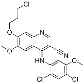 7-(3-CHLORO-PROPOXY)-4-(2,4-DICHLORO-5-METHOXY-PHENYLAMINO)-6-METHOXY-QUINOLINE-3-CARBONITRILE
