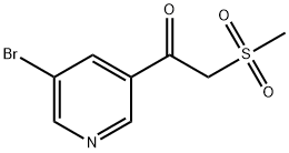 1-(5-BROMOPYRIDIN-3-YL)-2-(METHYLSULFONYL)ETHANONE