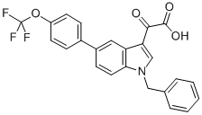 2-[1-benzyl-5-[4-(trifluoromethoxy)phenyl]indol-3-yl]-2-oxo-acetic aci d