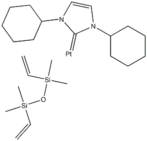 [1,3-bis(cyclohexyl)imidazol-2-ylidene][1,3-divinyl-1,1,3,3-tetramethyldisiloxane]platinum(0)