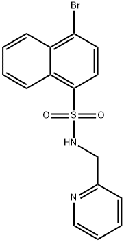 4-bromo-N-(pyridin-2-ylmethyl)naphthalene-1-sulfonamide