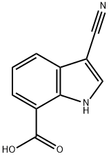 1H-Indole-7-carboxylic acid, 3-cyano-