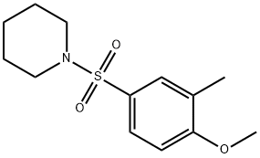 4-Methoxy-3-methylphenyl piperidin-1-yl sulphone, 2-Methyl-4-[(piperidin-1-yl)sulphonyl]anisole