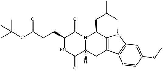 (3S,6S,12aS)-1,2,3,4,6,7,12,12a-Octahydro-9-methoxy-6-(2-methylpropyl)-1,4-dioxopyrazino[1',2':1,6]pyrido[3,4-b]indole-3-propanoic acid 1,1-dimethylethyl ester