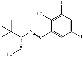 (S)-(-)-2-((1-HYDROXY-3,3-DIMETHYLBUTAN-2-YLIMINO)METHYL)-4,6-DIIODOPHENOL, 97%
