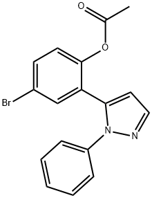 5-(5-BROMO-2-HYDROXYPHENYL)-1-PHENYLPYRAZOLE ACETATE