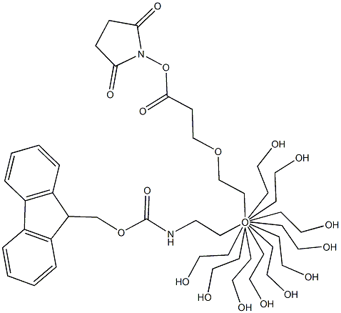 O-[2-(Fmoc-amino)-ethyl]-Oμ-[3-(N-succinimidyloxy)-3-oxopropyl]polyethylene  glycol  3000