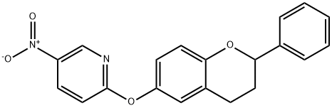 2-[(3,4-Dihydro-2-phenyl-2H-1-benzopyran-6-yl)oxy]-5-nitro-pyridine
