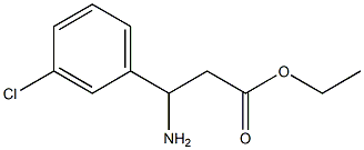 ethyl 3-amino-3-(3-chlorophenyl)propanoate