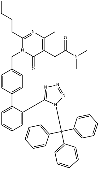 2-Butyl-1,6-dihydro-N,N,4-trimethyl-6-oxo-1-[[2'-[1-(triphenylmethyl)-1H-tetrazol-5-yl][1,1'-biphenyl]-4-yl]methyl]-5-pyrimidineacetamide