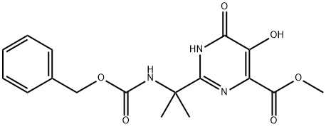 4-PYRIMIDINECARBOXYLIC ACID, 1,6-DIHYDRO-5-HYDROXY-2-[1-METHYL-1-[[(PHENYLMETHOXY)CARBONYL]AMINO]ETHYL]-6-OXO-, METHYL ESTER