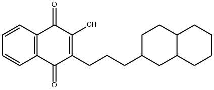 Q172 2-(3-(TRANS-DECAHYDRONAPHTH-2-YL)PROPYL)-3-HYDROXY-1,4-NAPHTHOQUINONE