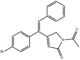 1-ACETYL-4-(1-(4-BROMO-PHENYL)-2-PHENYL-VINYL)-1,5-DIHYDRO-PYRROL-2-ONE