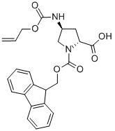 (2R,4S)-4-Alloc-aMino-1-FMoc-Pyrrolidine-2-carboxylic acid