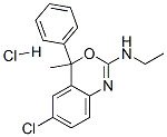 6-chloro-N-ethyl-4-methyl-4-phenyl-4H-3,1-benzoxazin-2-amine monohydrochloride