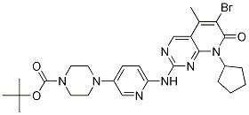 4-[6-(6-BROMO-8-CYCLOPENTYL-5-METHYL-7-OXO-7,8-DIHYDRO-PYRIDO[2,3-D]PYRIMIDIN-2-YLAMINO)-PYRIDIN-3-YL]-PIPERAZINE-1-CARBOXYLIC ACID TERT-BUTYL ESTER