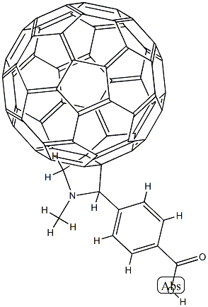 4-(1',5'-Dihydro-1'-methyl-2'H-[5,6]fullereno-C60-Ih-[1,9-c]pyrrol-2'-yl)benzoic acid