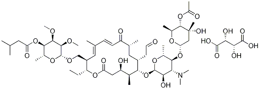 Tylosin 3-acetate 4B-(3-methylbutanoate) (2R,3R)-2,3-dihydroxybutanedioate