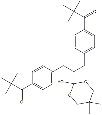 BIS(4-PIVALOYLBENZYL)ACETIC ACID 2,2-DIMETHYLTRIMETHYLENE ACETAL