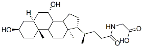 2-[[(4R)-4-[(3R,5S,7S,10R,13R,17R)-3,7-dihydroxy-10,13-dimethyl-2,3,4,5,6,7,8,9,11,12,14,15,16,17-tetradecahydro-1H-cyclopenta[a]phenanthren-17-yl]pentanoyl]amino]acetic acid