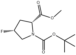 1-tert-butyl 2-methyl (2R,4R)-4-fluoropyrrolidine-1,2-dicarboxylate
