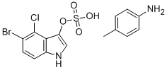5-BROMO-4-CHLORO-3-INDOXYL SULFATE P-TOLUIDINE SALT