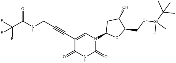 2'-Deoxy-5'-O-[(1,1-dimethylethyl)dimethylsilyl]-5-[3-[(trifluoroacetyl)amino]-1-propyn-1-yl]-uridine