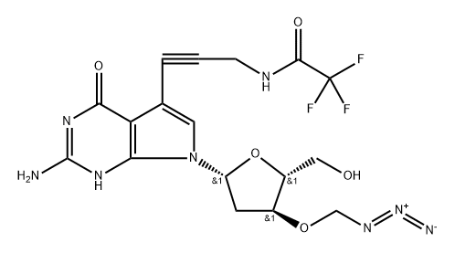 3′-Azidomethyl-7-TFA-ap-7-Deaza-dG