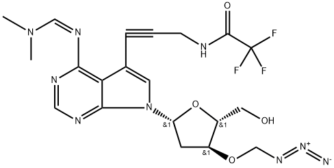 3′-O-Azidomethyl-N6-DMF-7-TFA-ap-7-Deaza-dA