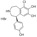 6-chloro-2,3,4,5-tetrahydro-7,8-dihydroxy-1-(4-hydroxyphenyl)-1H-3-benzazepinium bromide