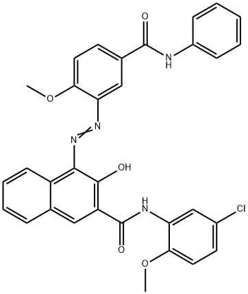 N-(5-chloro-2-methoxyphenyl)-3-hydroxy-4-[[2-methoxy-5-[(phenylamino)carbonyl]phenyl]azo]naphthalene-2-carboxamide