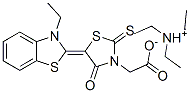 triethylammonium 5-(3-ethylbenzothiazol-2(3H)-ylidene)-4-oxo-2-thioxothiazolidine-3-acetate           
