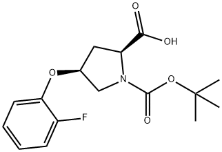 (2S,4S)-1-(TERT-BUTOXYCARBONYL)-4-(2-FLUORO-PHENOXY)-2-PYRROLIDINECARBOXYLIC ACID