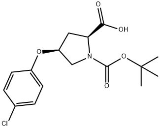(2S,4S)-1-(TERT-BUTOXYCARBONYL)-4-(4-CHLORO-PHENOXY)-2-PYRROLIDINECARBOXYLIC ACID
