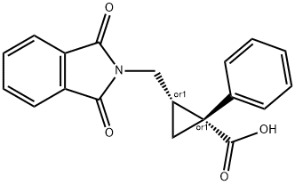 (Z)-1-Phenyl-2-(phthalimidomethyl)cyclopropanecarboxylic acid